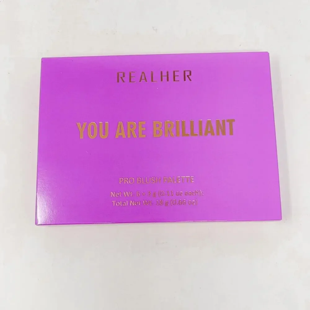 RealHer You Are Brilliant Pro Blush Palette, 6 colors, MSRP $36